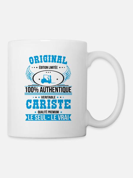 Authentique et véritable cariste - Original - Mug blanc - blanc