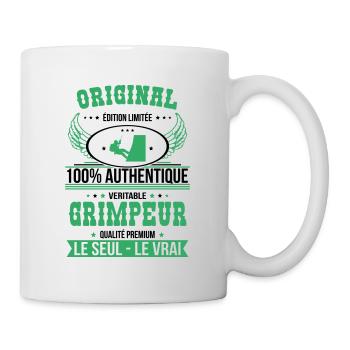 Authentique et véritable grimpeur - Original - Mug blanc - blanc - Droite