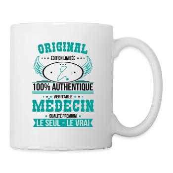 Authentique et véritable médecin - Original - Mug blanc - blanc - Droite
