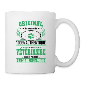 Authentique et véritable vétérinaire - Original - Mug blanc - blanc - Droite