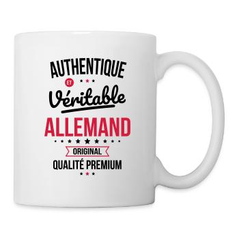 Authentique et véritable Allemand - Original - Mug blanc - blanc - Droite
