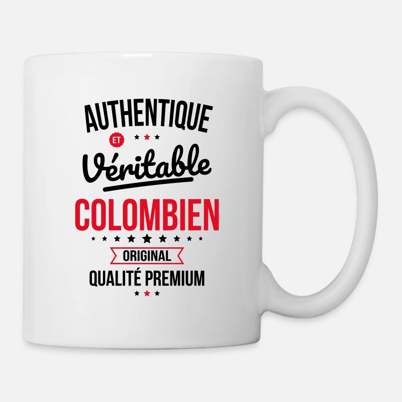 Authentique et véritable Colombien - Original - Mug blanc - blanc