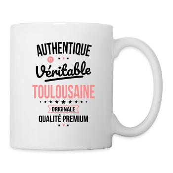 Authentique et véritable Toulousaine - Originale - Mug blanc - blanc - Droite