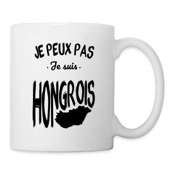 Je peux pas je suis Hongrois - Mug blanc - blanc - Droite