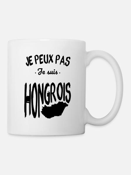 Je peux pas je suis Hongrois - Mug blanc - blanc