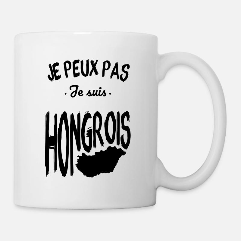 Je peux pas je suis Hongrois - Mug blanc - blanc