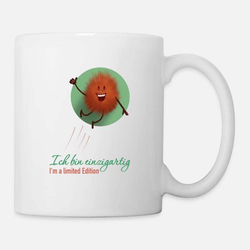 Spruch (deutsch): Ich bin einzigartig - Tasse - Weiß
