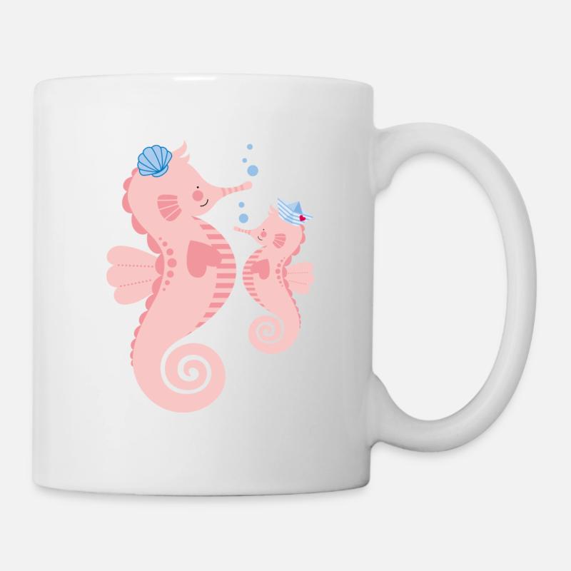 Hippocampe - Mug blanc - blanc