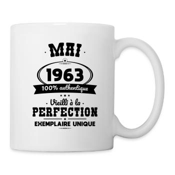 Anniversaire 60 ans - Mai 1963 Perfection - Mug blanc - blanc - Droite