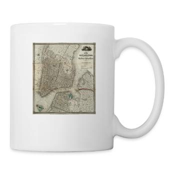 New York, 1840 - Mug blanc - blanc - Droite