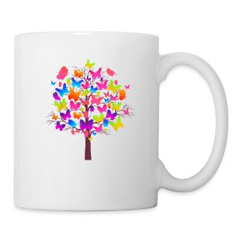 Cute Nature Butterfly Love Butterflies - Tasse - Weiß - Rechts