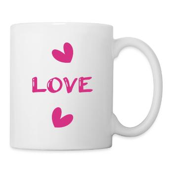 MAMA. MUTTERTAG. SCHÖNEN MUTTERTAG. ICH LIEBE DICH - Tasse - Weiß - Rechts