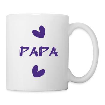 ALLES GUTE ZUM GEBURTSTAG, PAPA. PAPA. VATERTAG. ALLES GUTE ZUM GEBURTSTAG! - Tasse - Weiß - Rechts