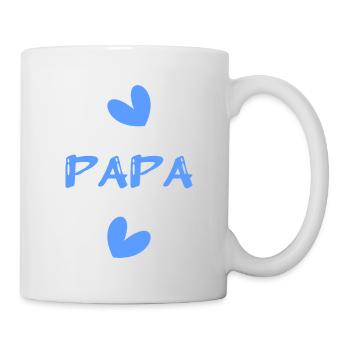 ALLES GUTE ZUM GEBURTSTAG, PAPA. PAPA. VATERTAG. ALLES GUTE ZUM GEBURTSTAG! - Tasse - Weiß - Rechts