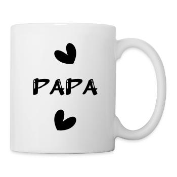 VATERTAG. ALLES GUTE ZUM GEBURTSTAG, PAPA. PAPA. ALLES GUTE ZUM GEBURTSTAG! - Tasse - Weiß - Rechts