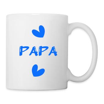 HAPPY BIRTHDAY DAD. DAD. FATHER's DAY. FEAST. HEART - Mug - white - Right