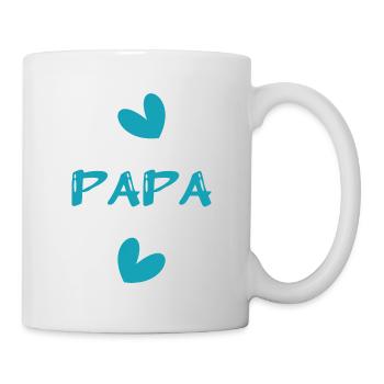 ALLES GUTE ZUM GEBURTSTAG, PAPA. PAPA. VATERTAG. ALLES GUTE ZUM GEBURTSTAG! - Tasse - Weiß - Rechts