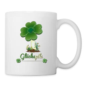 Glückspilz - Tasse - Weiß - Rechts