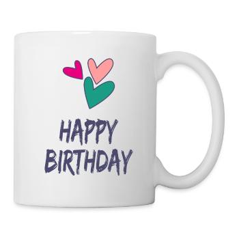 ALLES GUTE ZUM GEBURTSTAG. ALLES GUTE ZUM GEBURTSTAG. JAHRESTAG. - Tasse - Weiß - Rechts