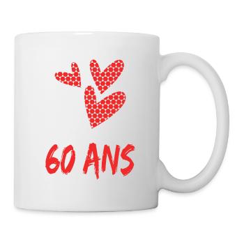 ANNIVERSARY. HAPPY BIRTHDAY. HAPPY BIRTHDAY. - Mug - white - Right