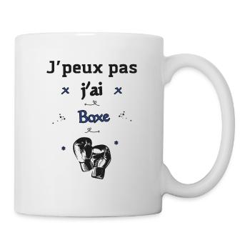 J'peux pas j'ai Boxe - Mug blanc - blanc - Droite
