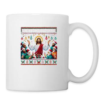 Jesus Christus Birthday Boy Ugly Christmas - Tasse - Weiß - Rechts