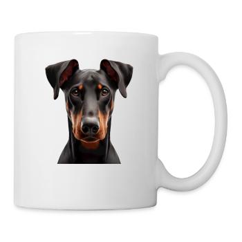 Doberman - Mug blanc - blanc - Droite
