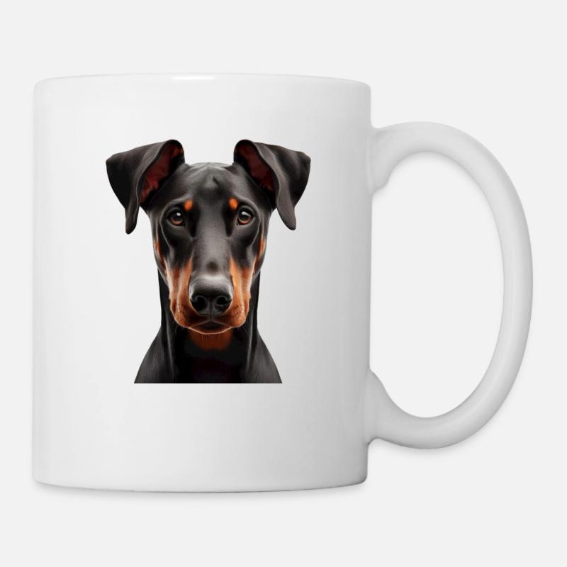 Doberman - Mug blanc - blanc