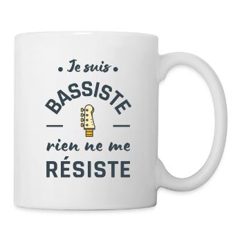 Humour bassiste homme femme basse musique - Mug blanc - blanc - Droite