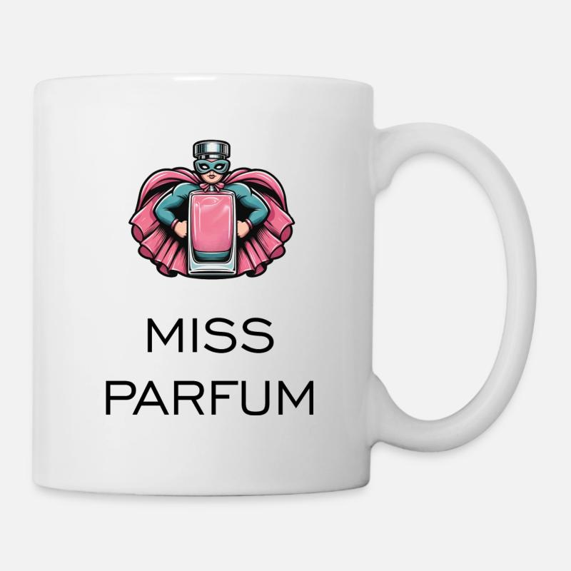 Miss Parfum - Superheldin - Tasse - Weiß
