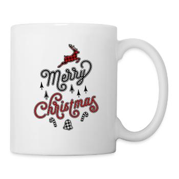 Merry Christmas Frohe Weihnachten Ugly Christmas - Tasse - Weiß - Rechts