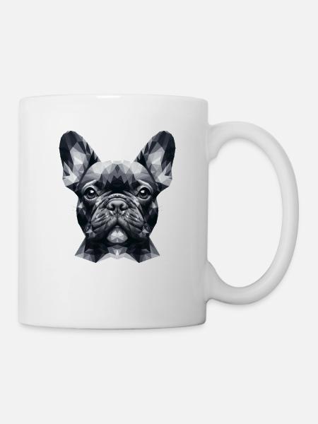French Bulldog Polygonal - Mug - white