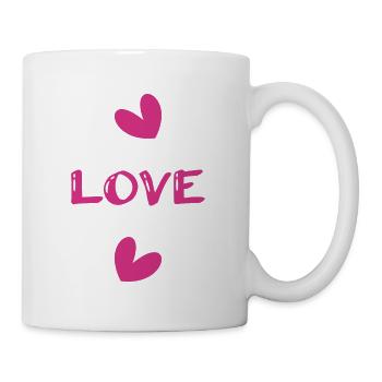 LOVE. COUPLE. JUST MARRIED. Bachelorette party. VALENTINE'S DAY. - Mug - white - Right