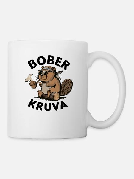Bober der bieber - Tasse - Weiß