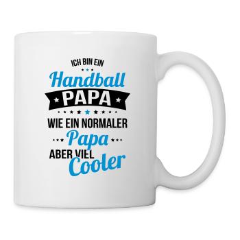 Handball dad like a normal dad much cooler - Mug - white - Right