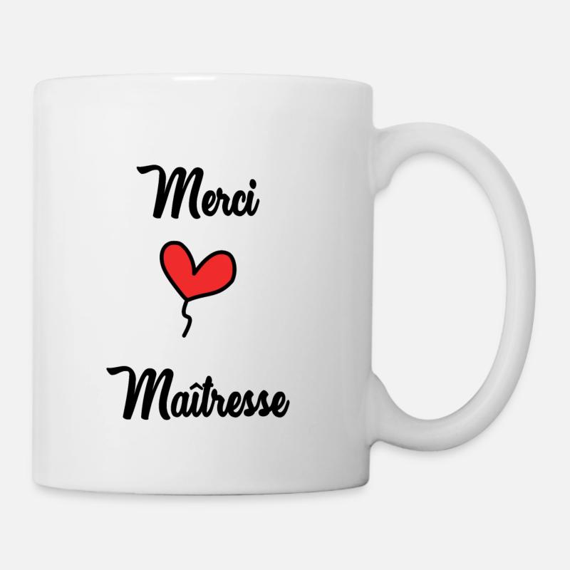 MERCI. MAÎTRESSE - Mug blanc - blanc
