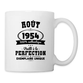 70th Anniversary - August 1954 Perfection - Mug - white - Right
