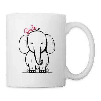 Elephant smile - Tasse - Weiß - Rechts