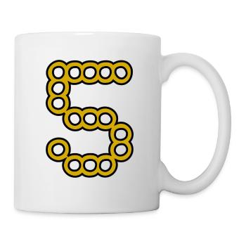 5. 5 YEARS. 5th ANNIVERSARY. 5 YEAR ANNIVERSARY - Mug - white - Right