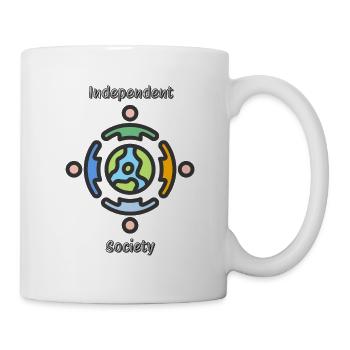 design mignon chemise lettres design graphique - Mug blanc - blanc - Droite