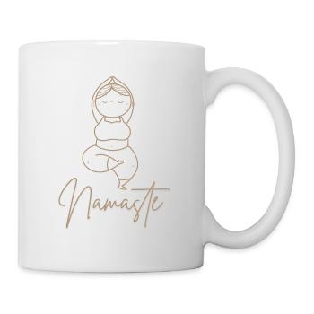 Yoga Namaste  - Tasse - Weiß - Rechts