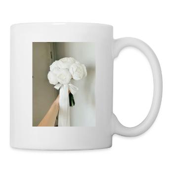 T-shirt fleur de pivoine - Mug blanc - blanc - Droite