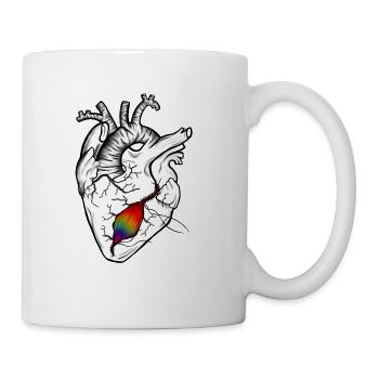 Cicatrices sur le cœur - Mug blanc - blanc - Droite