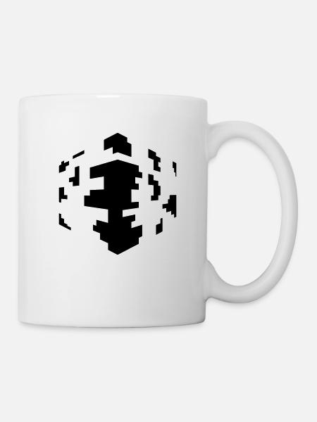 Pixel cubes - Mug - white