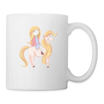 Pony fille - Mug blanc - blanc - Droite