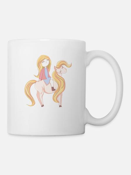Pony fille - Mug blanc - blanc