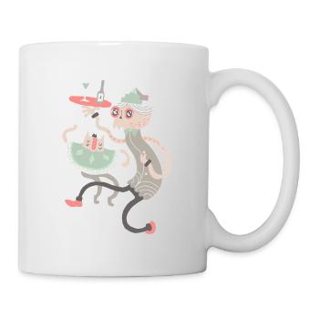 Wein-Grafik - Tasse - Weiß - Rechts