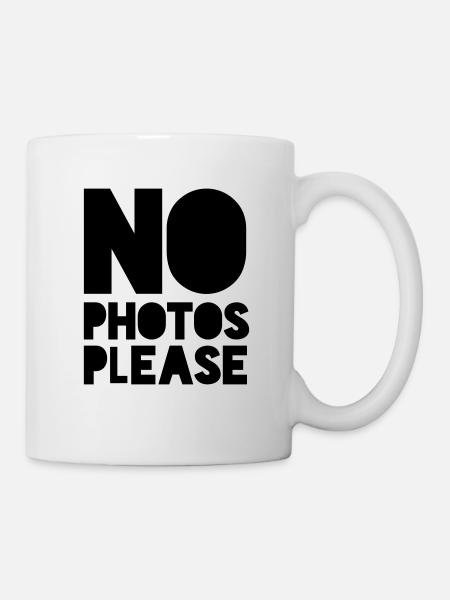 no photos please - Tasse - Weiß