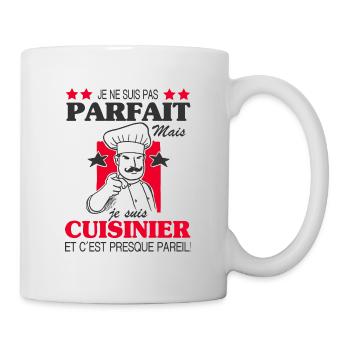 Cuisinier Shirt • Un cuisinier parfait Cadeau - Mug blanc - blanc - Droite