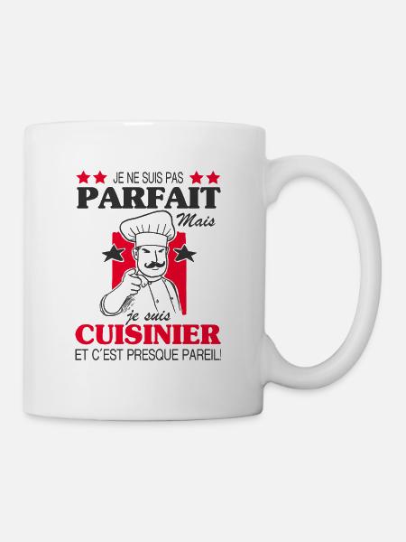 Cuisinier Shirt • Un cuisinier parfait Cadeau - Mug blanc - blanc